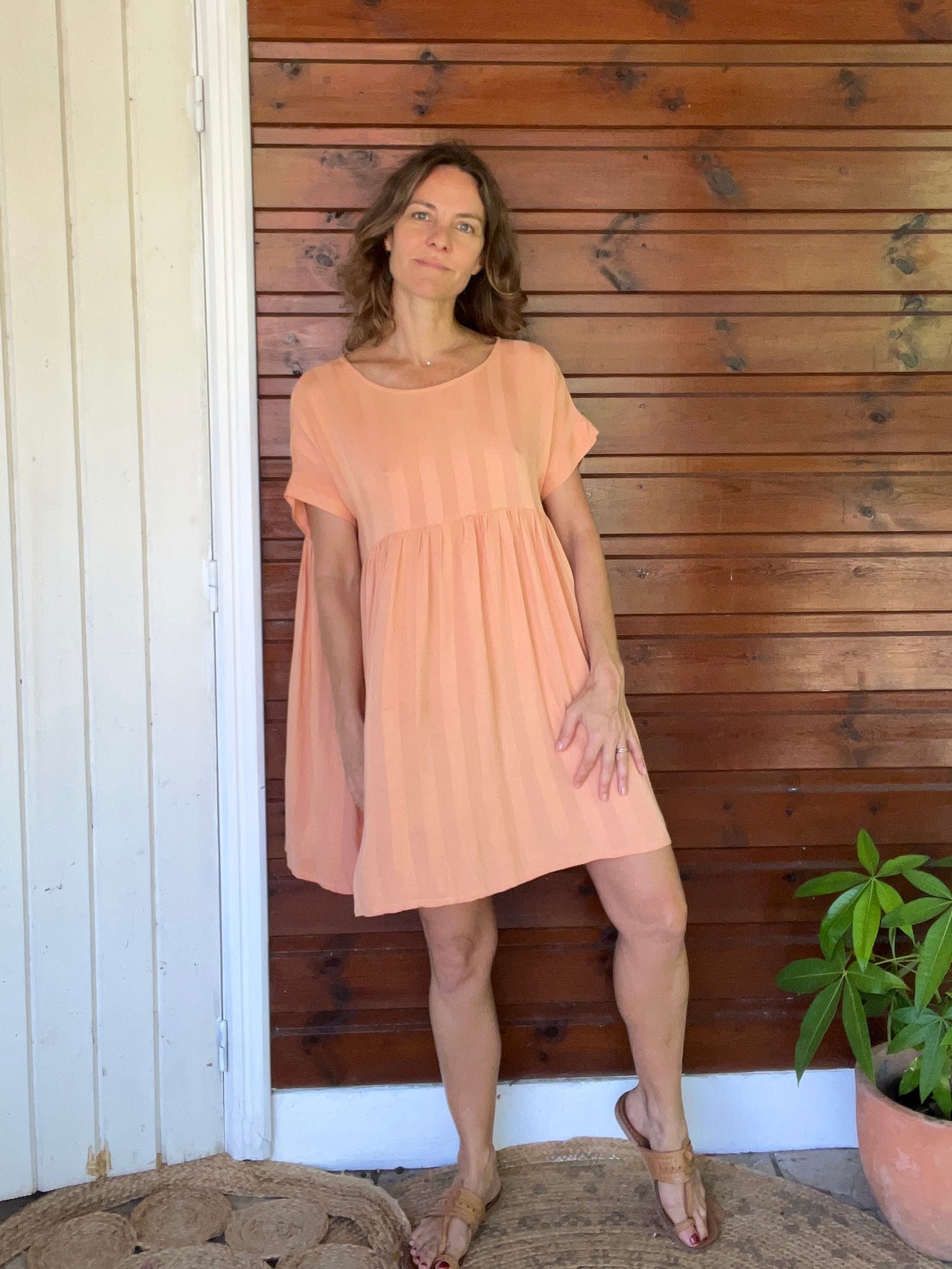 Robe Maïda coloris pêche