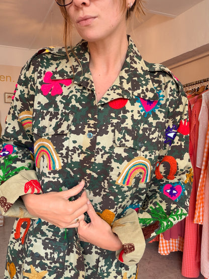Veste upcyclée Peace ☮️