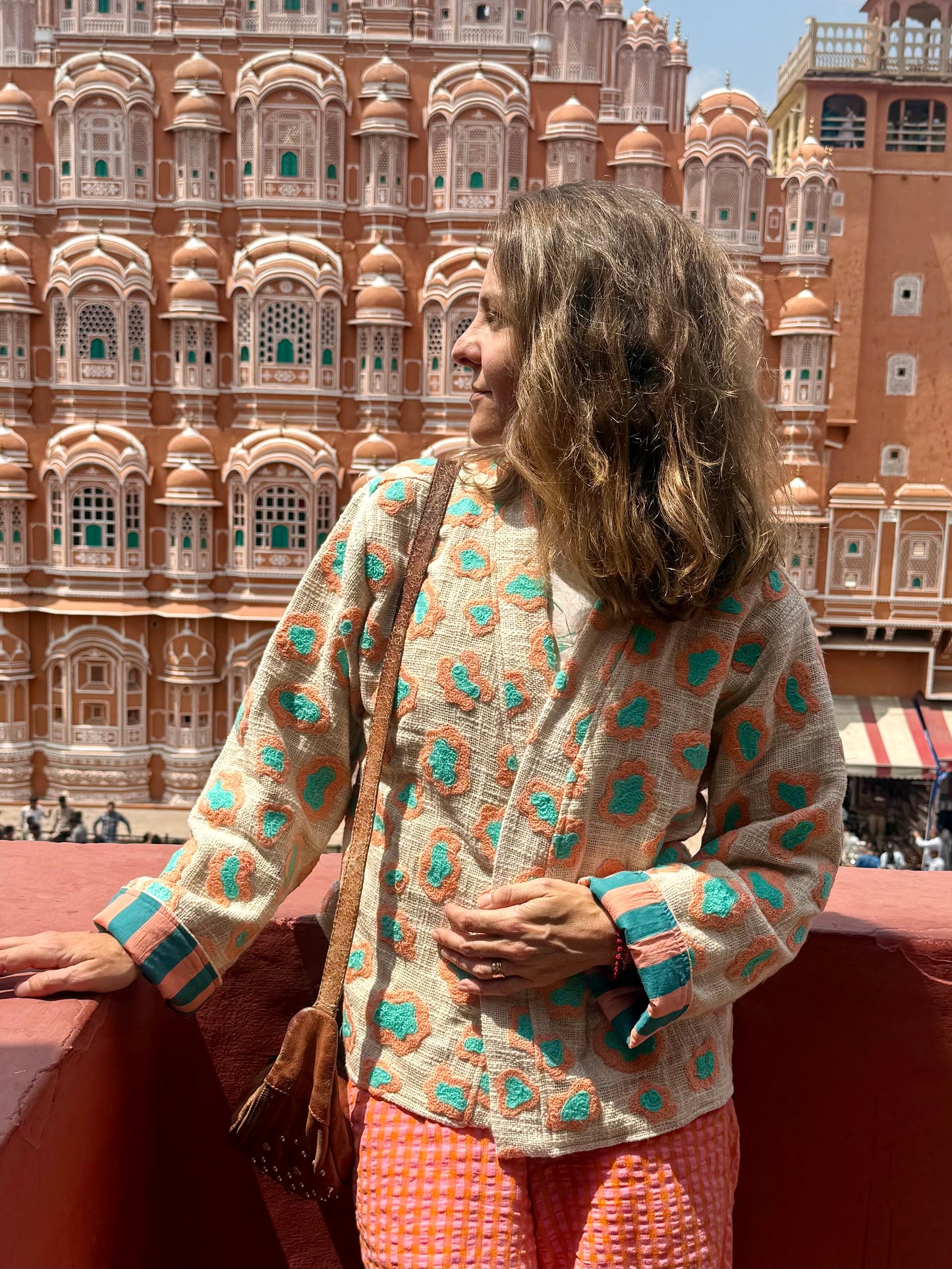 🩵🧡🐆Veste Cléo Léo courte