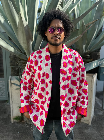 🩷🧡🐆Veste Cléo Léo longue