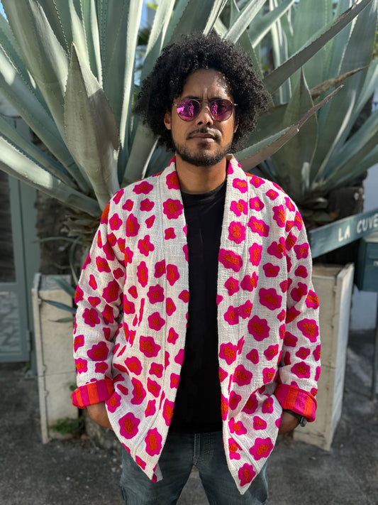 🩷🧡🐆Veste Cléo Léo longue