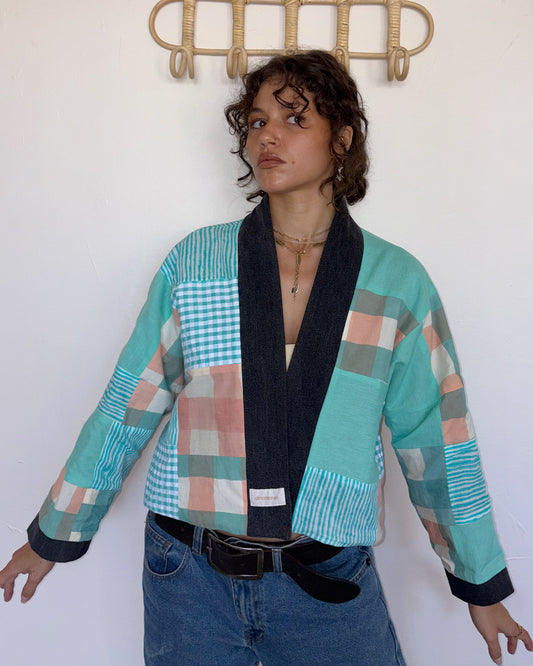 Veste Takamaka courte patchwork Dolce Vita
