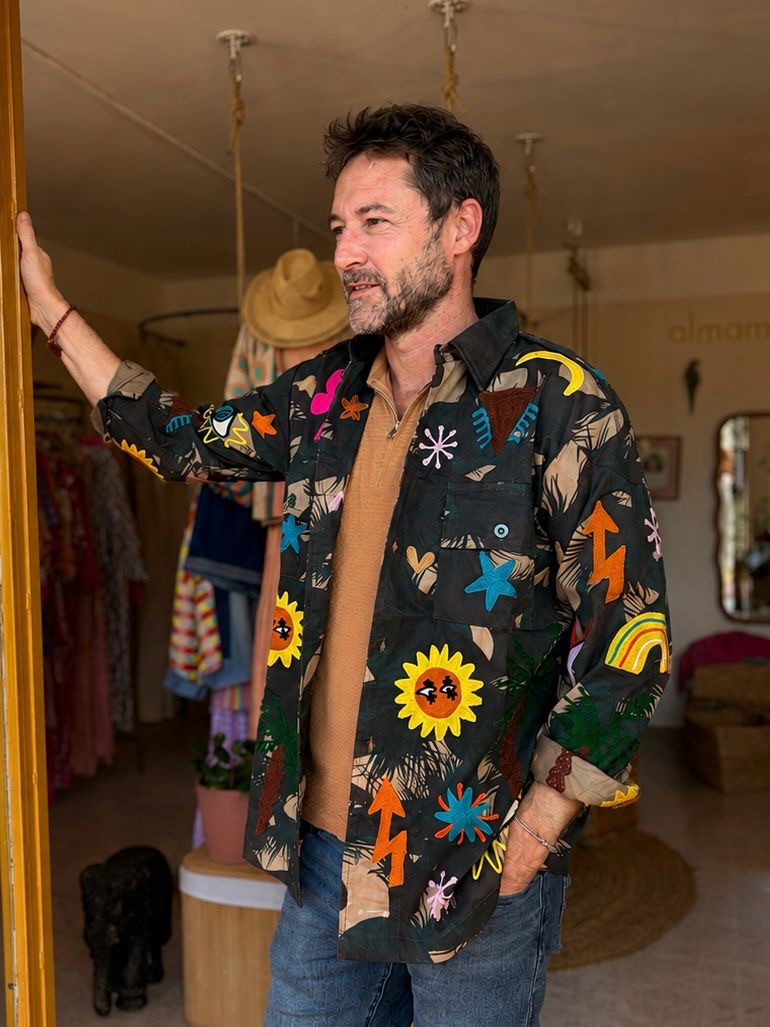 Veste upcyclée Peace 🌼