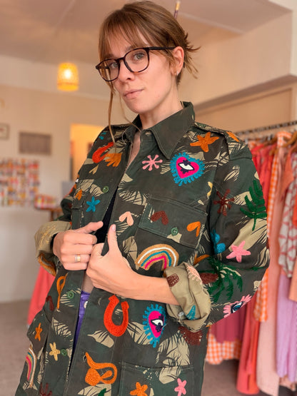 Veste upcyclée Peace ♻️