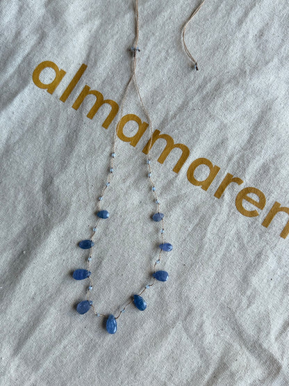 Collier gouttes tanzanite