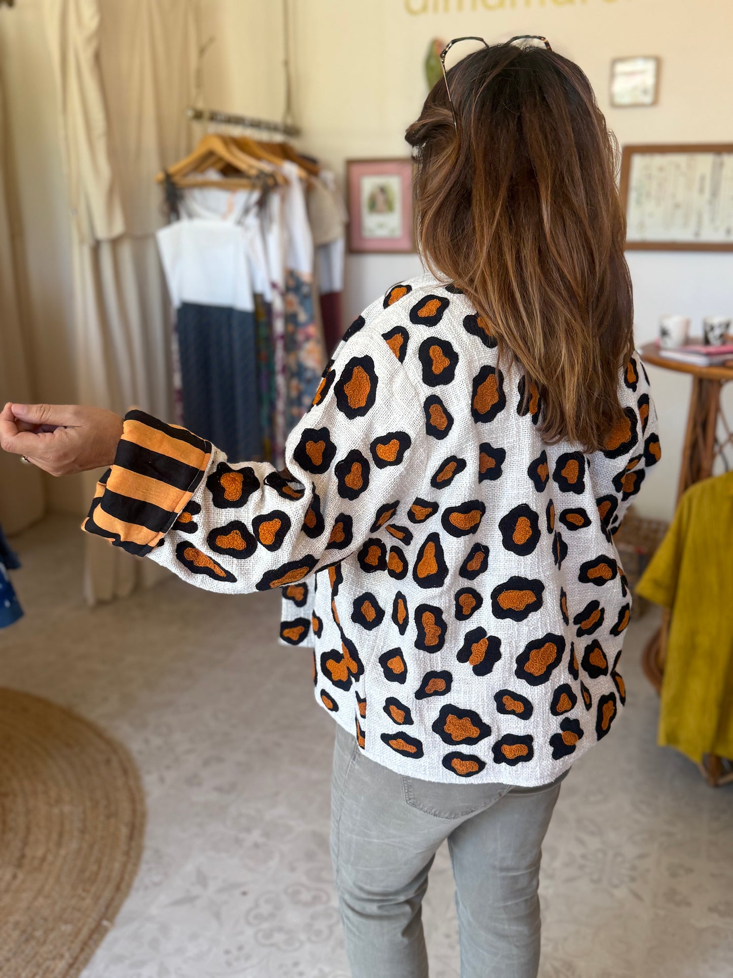 🤎🖤🐆Veste Cléo Léo courte