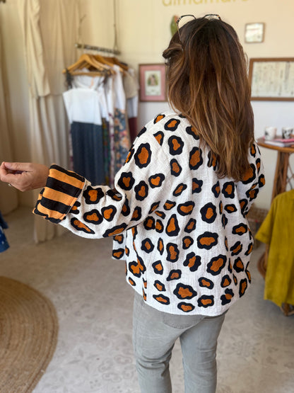 🤎🖤🐆Veste Cléo Léo courte