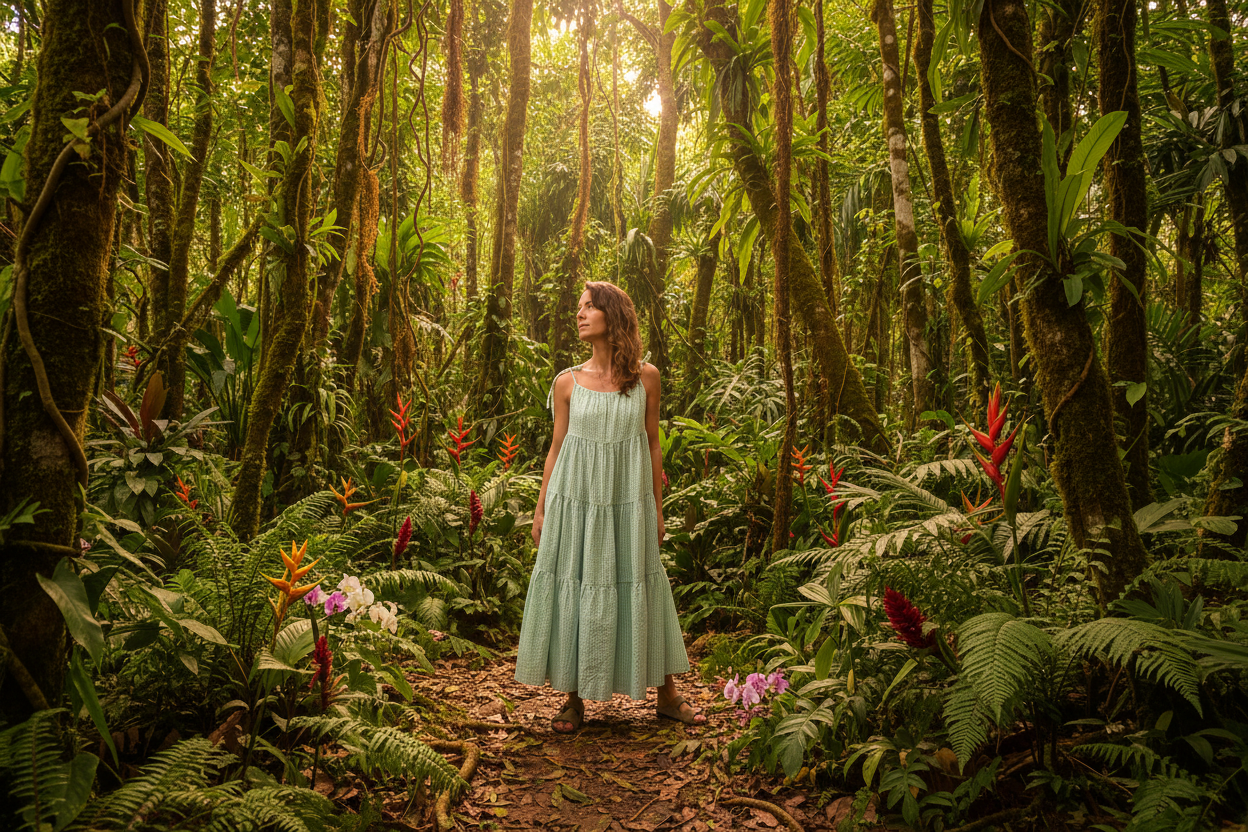 Robe Denise longue seersucker 🤍🫐