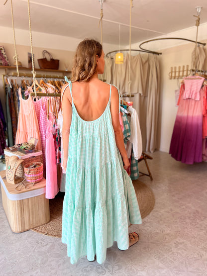 Robe Denise longue seersucker 🤍🫐