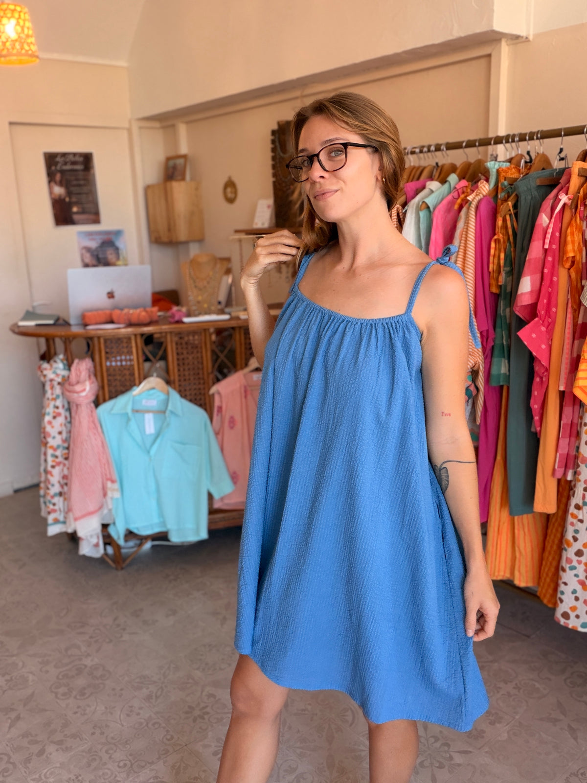 Robe bohème courte 💙