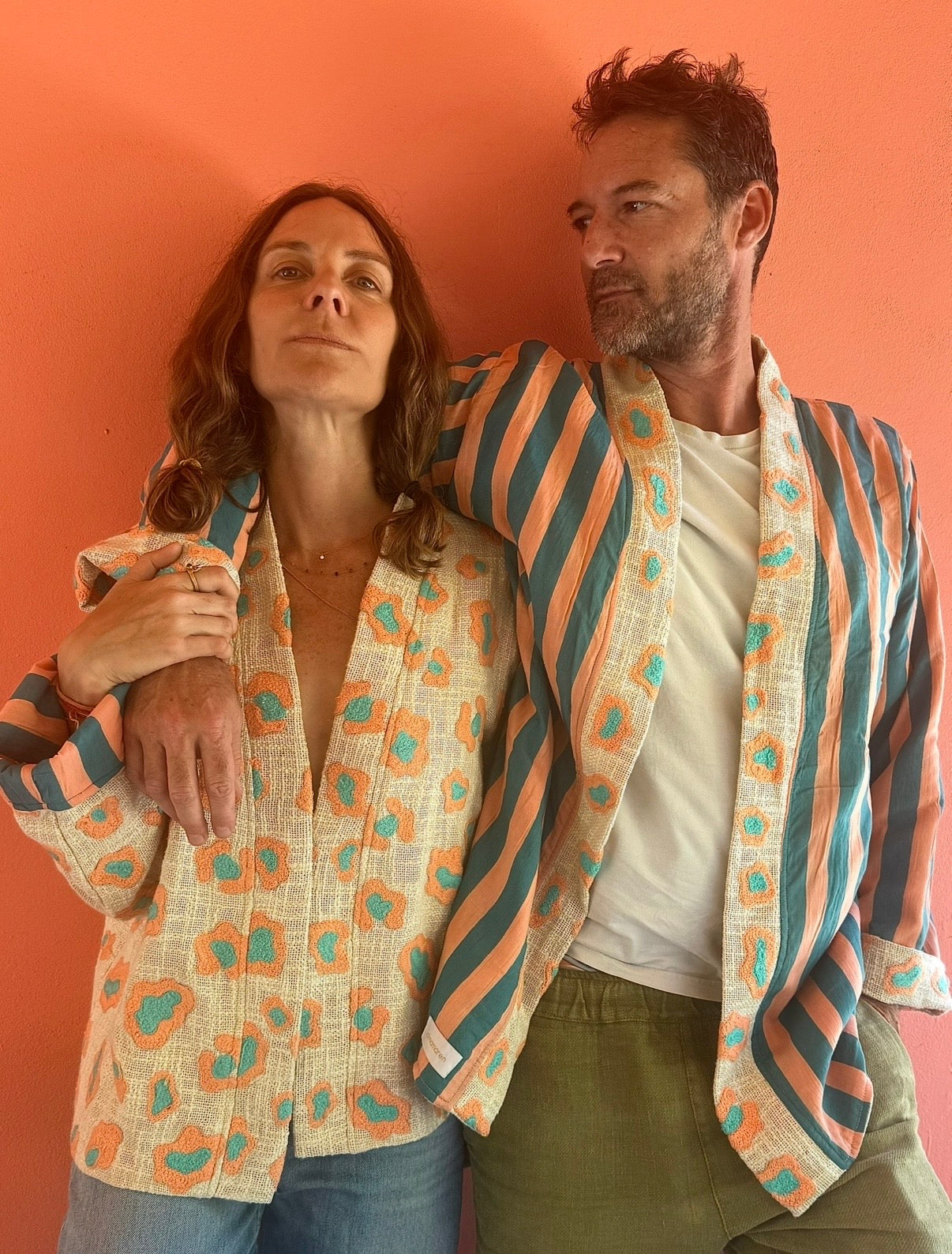🩵🧡🐆Veste Cléo Léo courte
