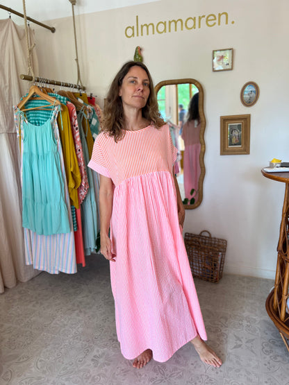 Robe Maïda longue 🧡🩷