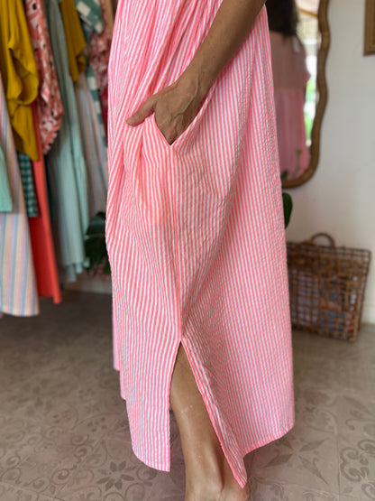 Robe Maïda longue 🧡🩷