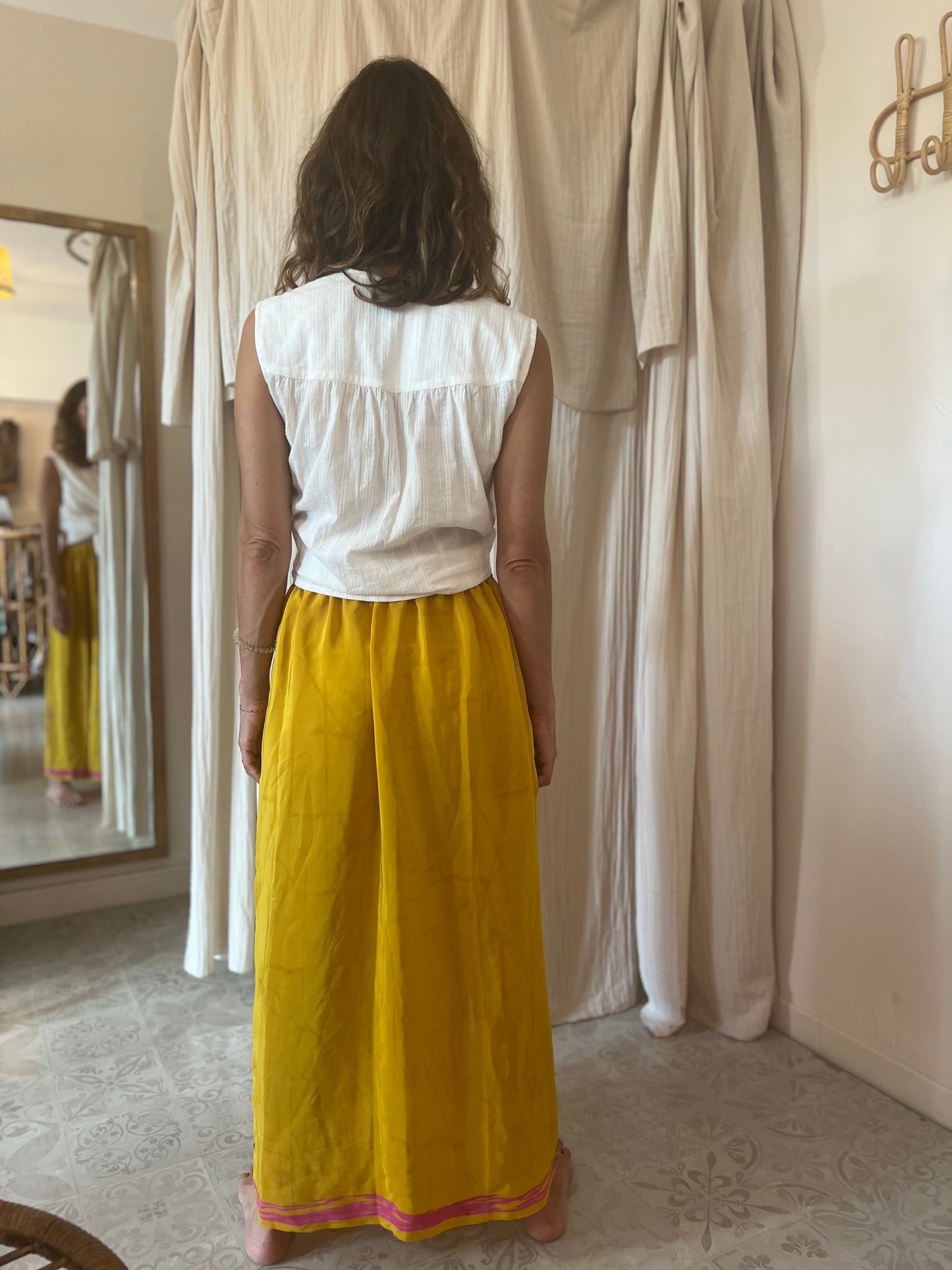 Jupe en soie 🪻🌸🍋