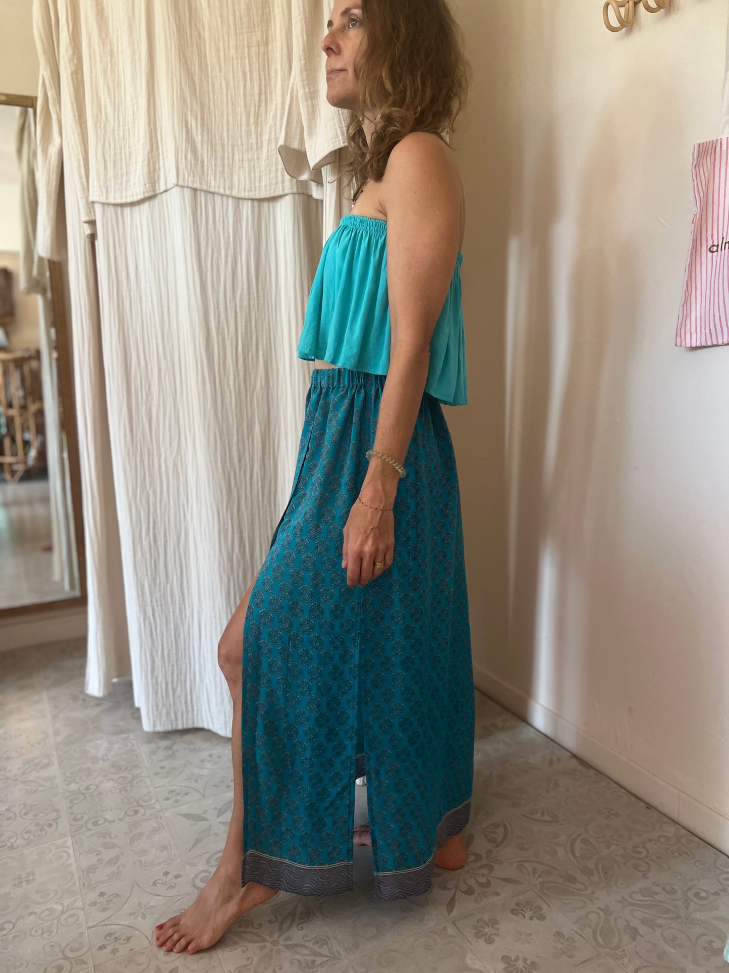 Jupe en soie 🩵🫐