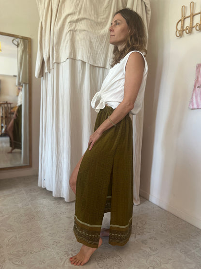 Jupe en soie 🌳💛