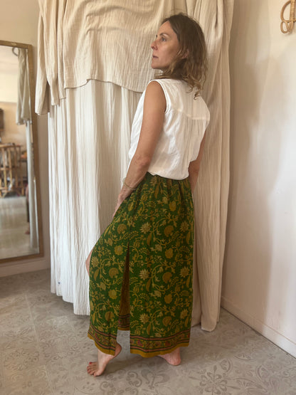 Jupe en soie 💛💚