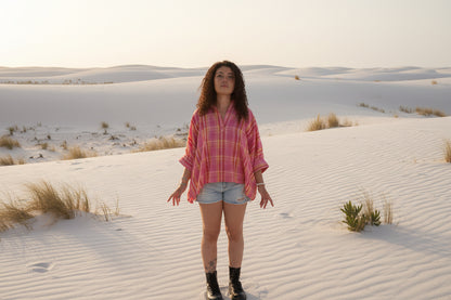 Top Cerise Madras🩷💛🧡