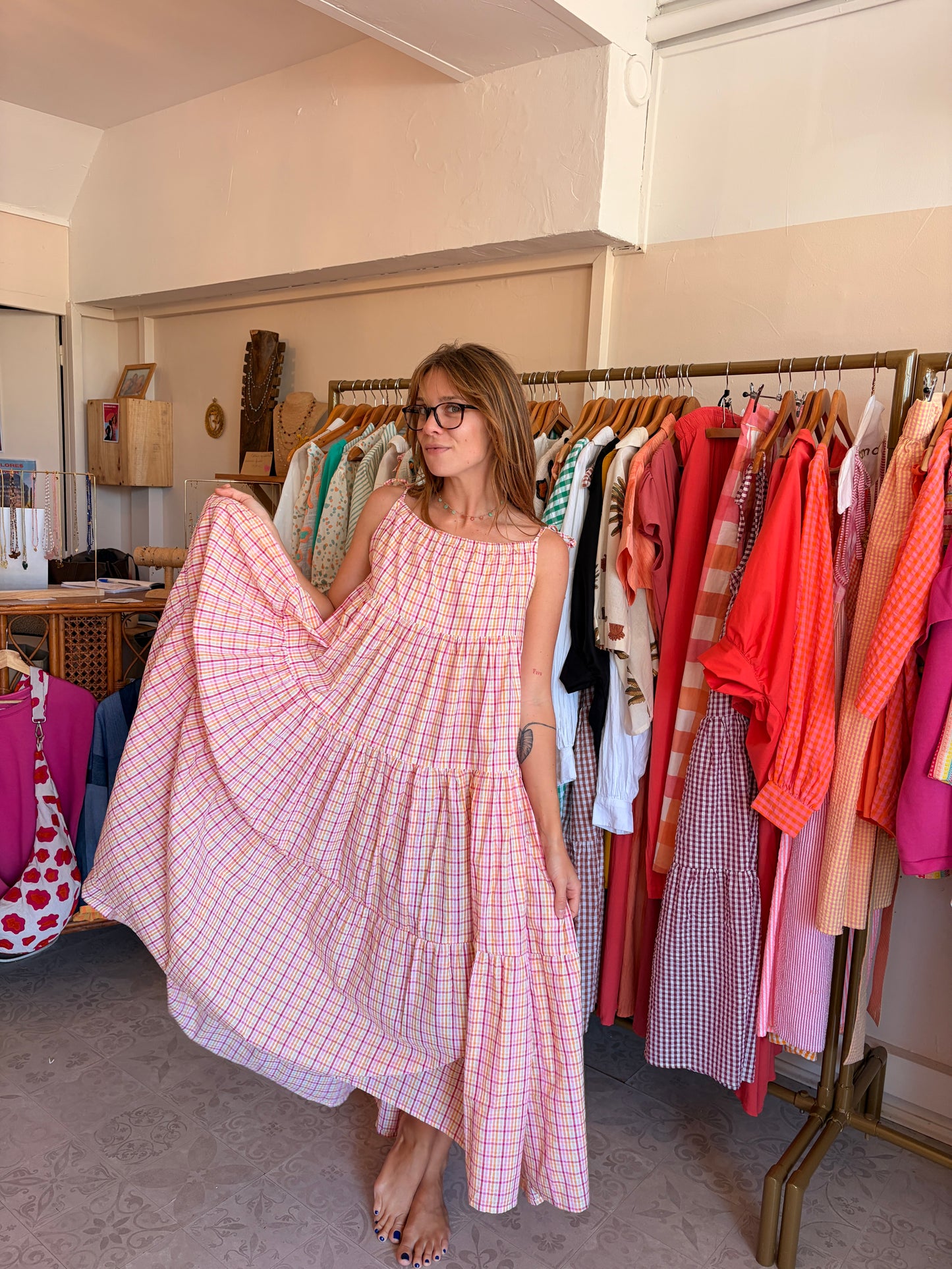 Robe Denise longue seersucker ☀️