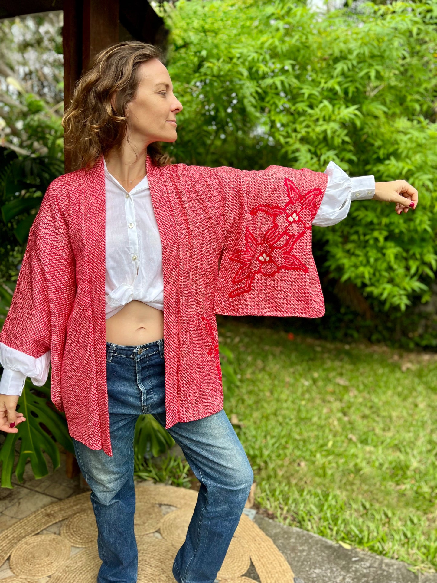Kimono Shibori Red