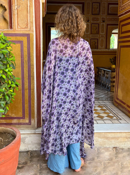 Kimono Meekha long purple