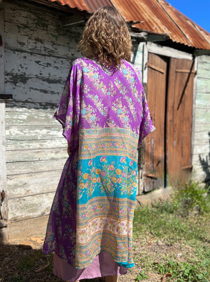Kimono Pushkar long purple