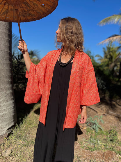 Kimono Shibori Corail