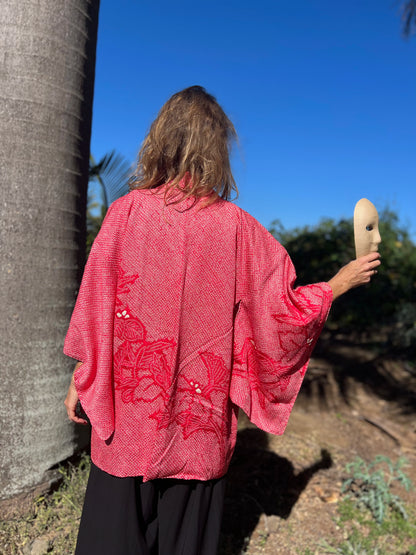 Kimono Shibori Red/Pink