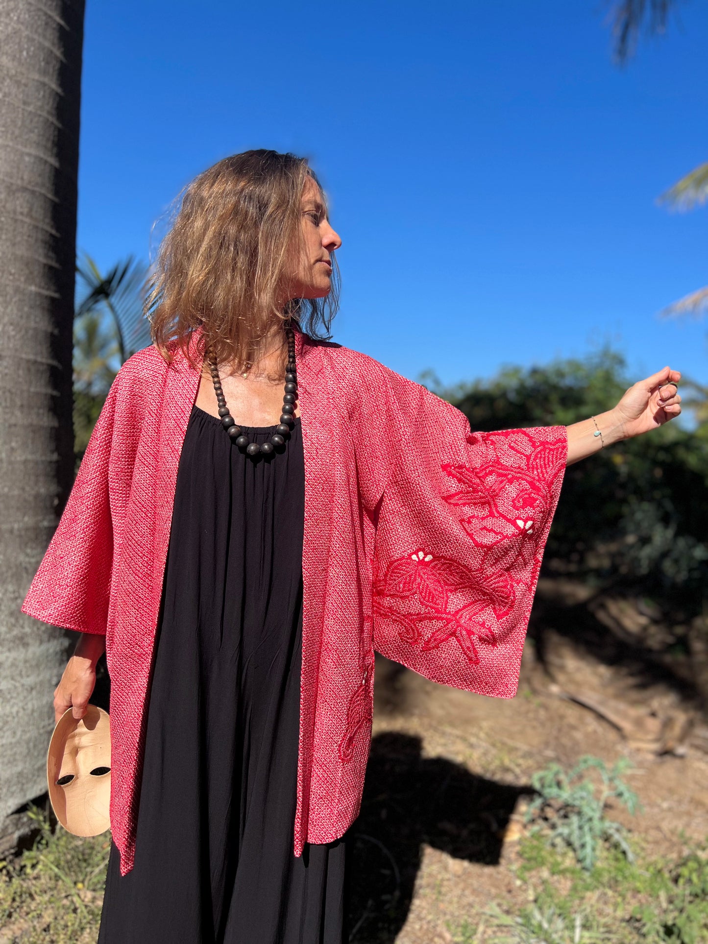 Kimono Shibori Red/Pink