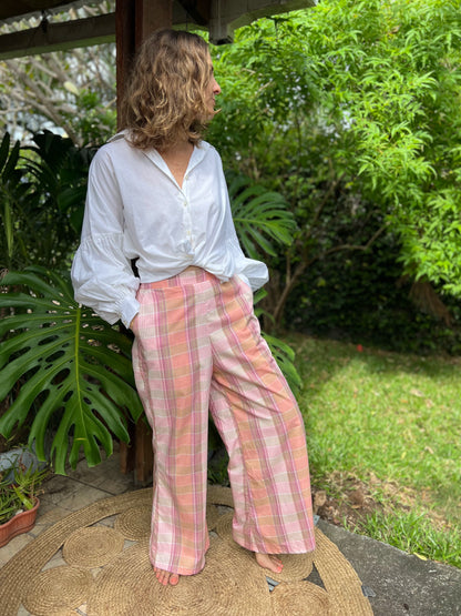 Pantalon Josée motif Madras