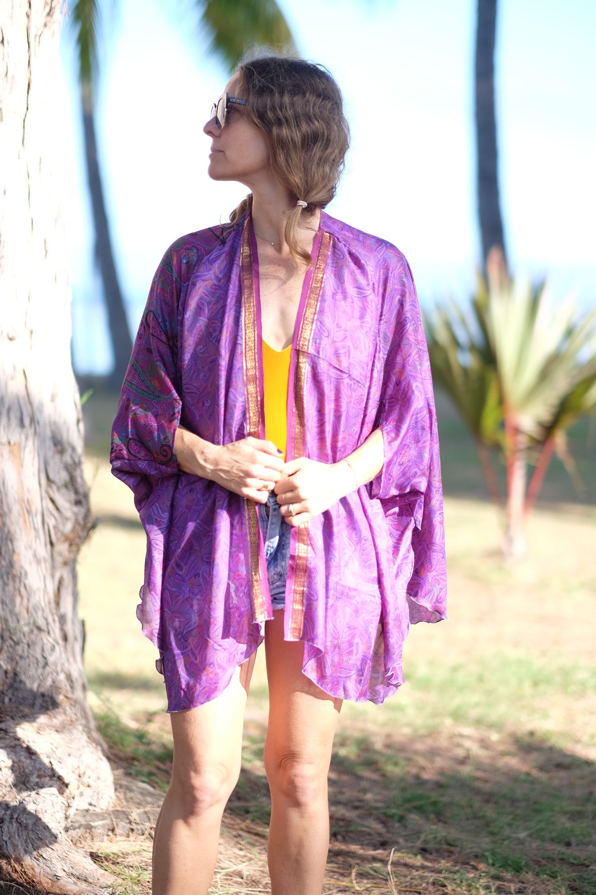 Kimono Meekha Court Purple | almamaren.