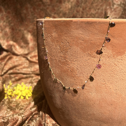 Collier Gouttes Tourmaline | almamaren.
